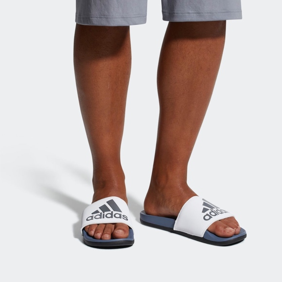 adidas adilette cloudfoam plus logo